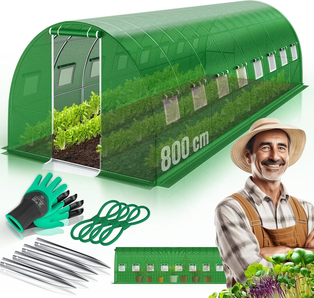 Test : serre tunnel Kesser avec film 170 g/m²