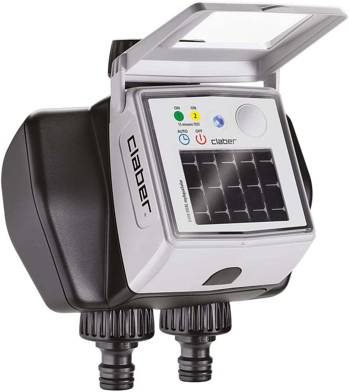 Test du Claber Dual myAquaSolar : programmateur solaire à deux voies