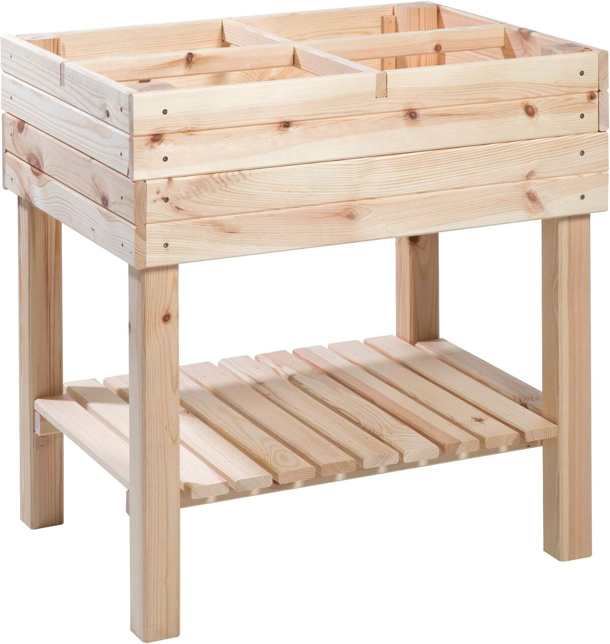 Test greemotion jardinière surélevée à 4 compartiments