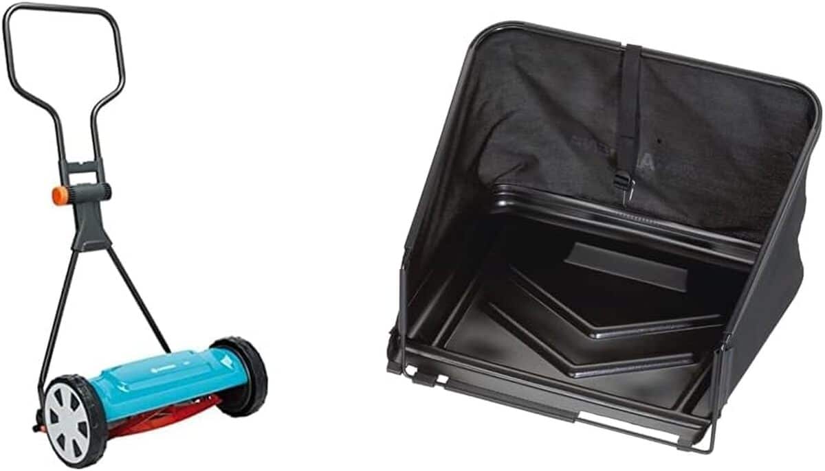 Test : tondeuse hélicoïdale 400 Classic Gardena et sac de ramassage