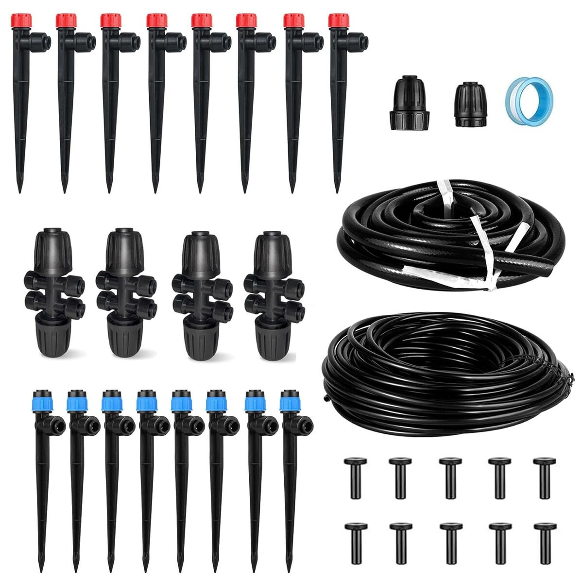 Test du kit d'irrigation goutte à goutte automatisé pour jardin
