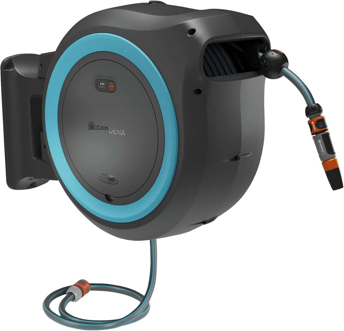 Test Gardena PowerRoll XL : dévidoir mural automatique et performant