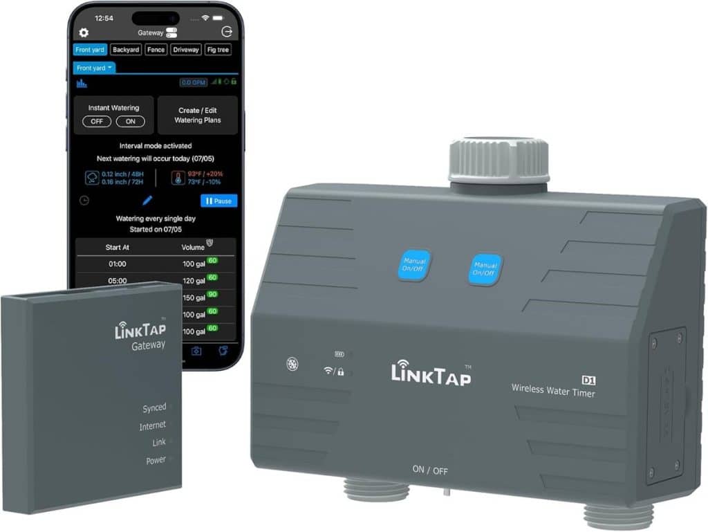 Test LinkTap D1 : programmateur d'arrosage intelligent à double zone