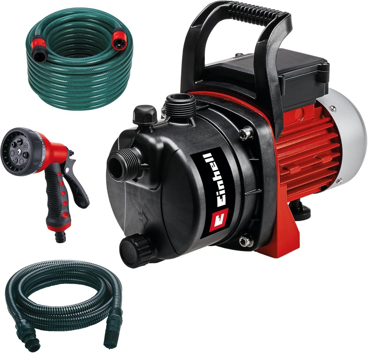 Test de la pompe d'arrosage Einhell GC-GP 6538 : performance et accessoires inclus