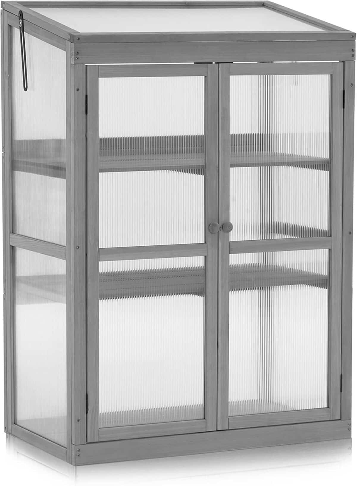 Test de la serre en bois M MCombo 0760 : résistance hivernale