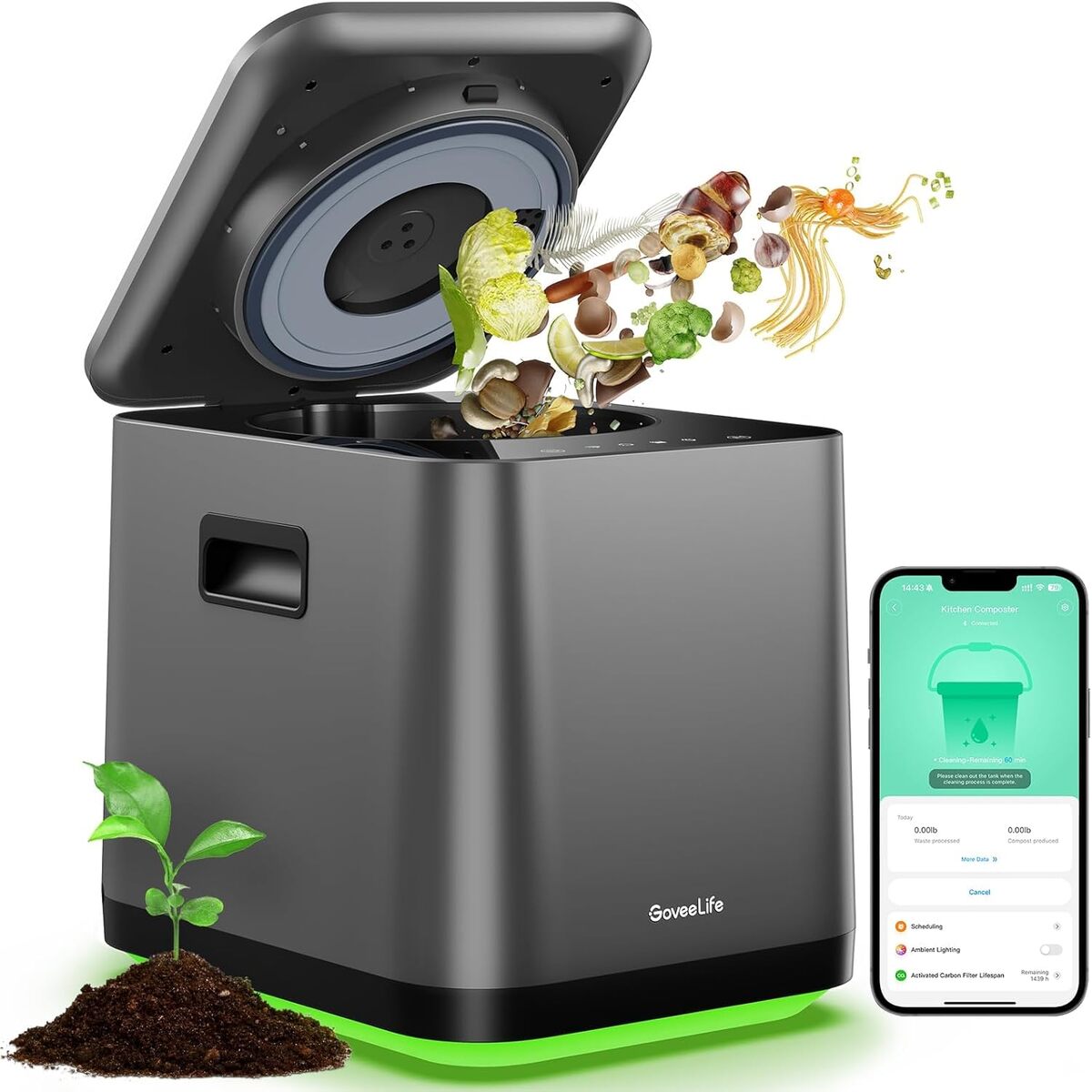 Test du composteur intelligent GoveeLife : transformez vos déchets en engrais