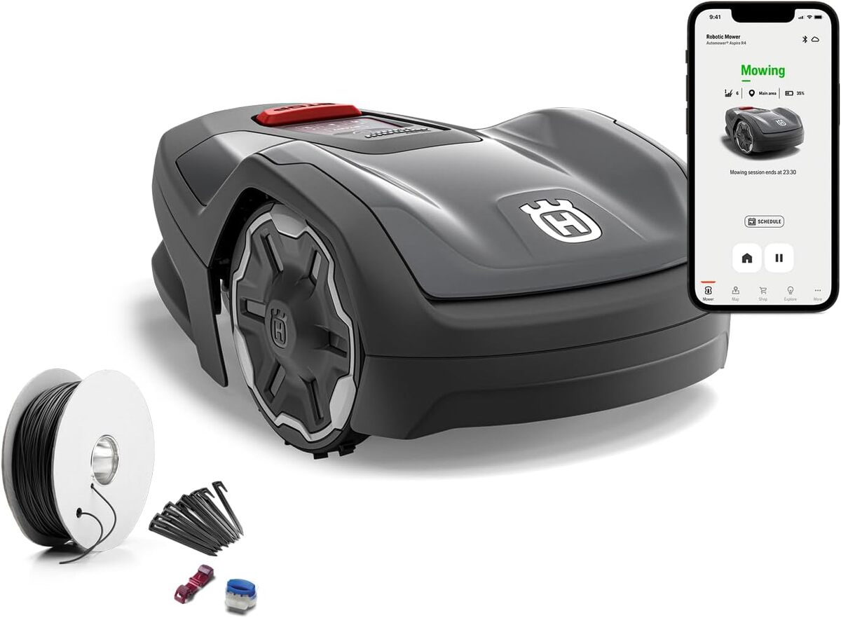 Test : robot tondeuse Husqvarna Automower Aspire R4, le choix idéal pour 400 m²