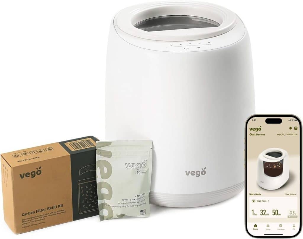 Test du composteur de cuisine Vego 4 L, 5 modes et application intelligente