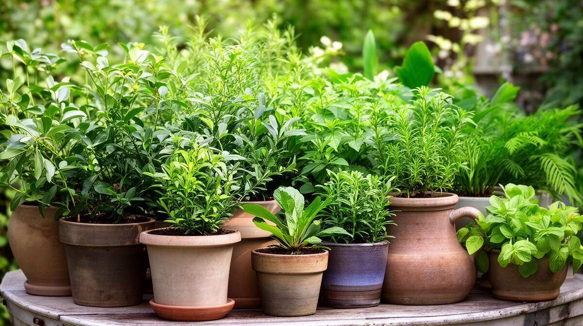 Exemples de pots adapt&eacute;s &agrave; diff&eacute;rents types de plantes
