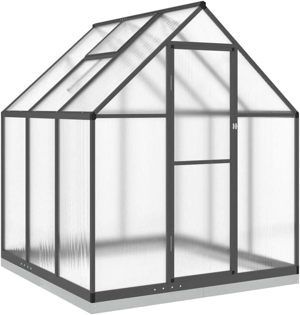 Test : serre portative vidaXL anthracite en aluminium et polycarbonate