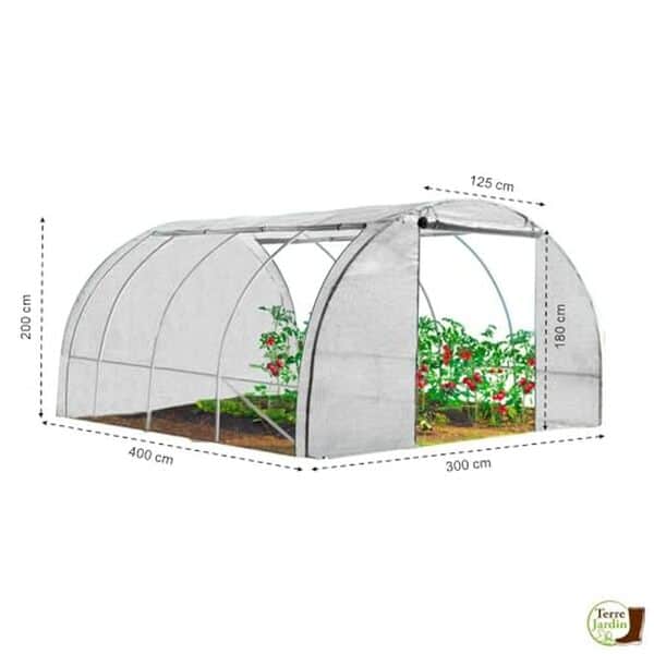 Découvrez les avantages de notre serre tunnel 4 saisons 12 m² blanche : performances, durabilité et conseils pour cultiver en toute saison.