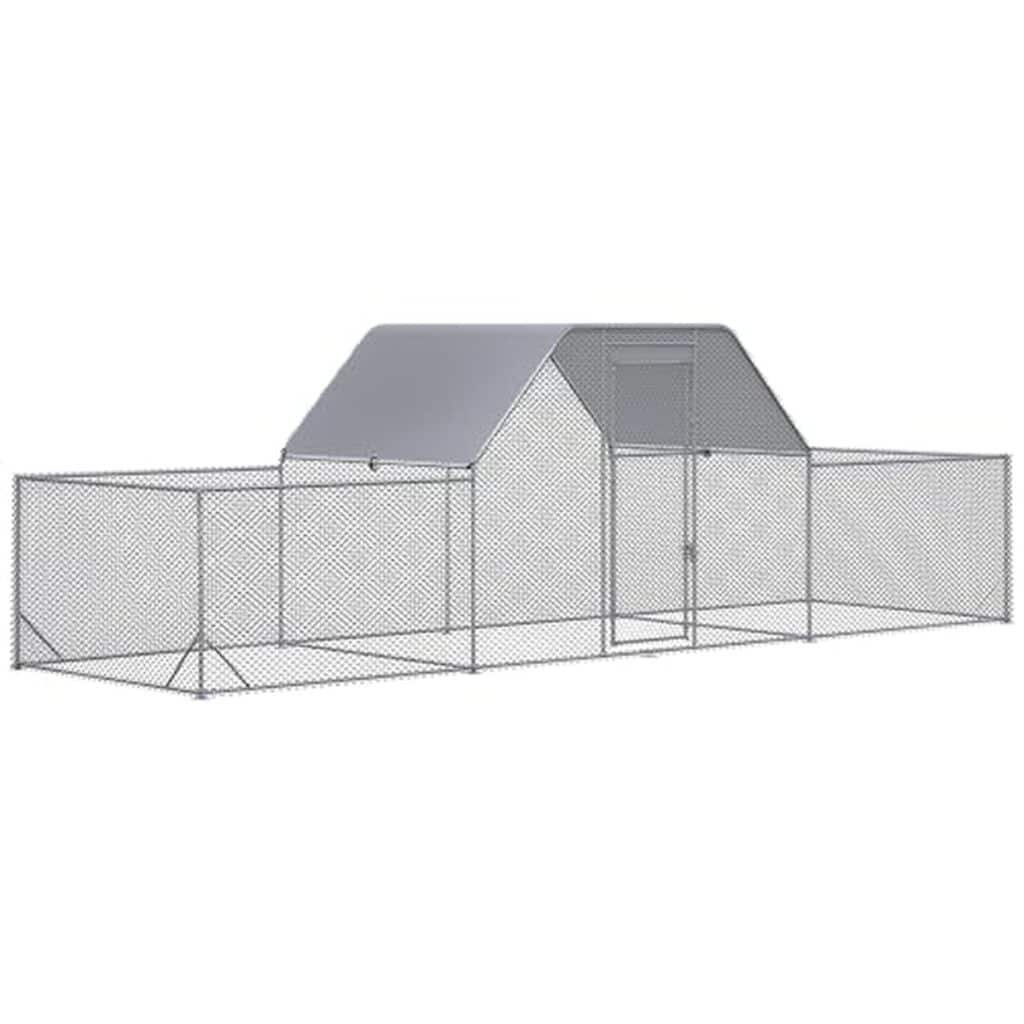 Test : enclos poulailler PawHut 12, 5 m² acier galvanisé