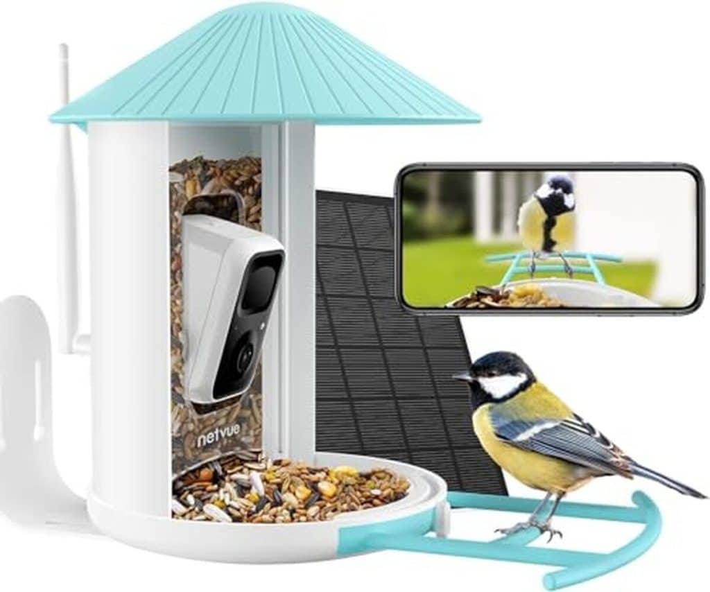 Test : mangeoire à oiseaux NETVUE avec caméra en temps réel