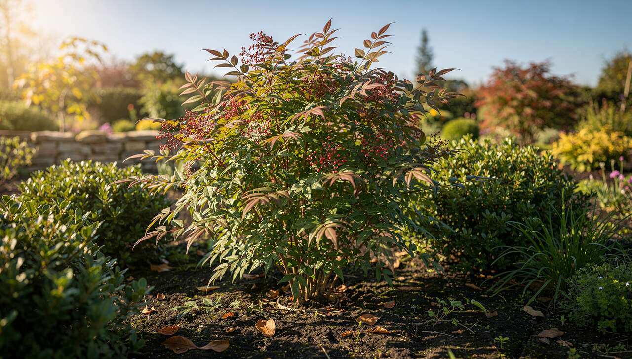 Associer le nandina au jardin