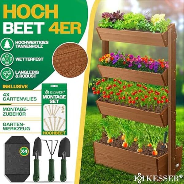 Découverte du potager surélevé Kesser : efficacité et design pour cultiver facilement chez soi