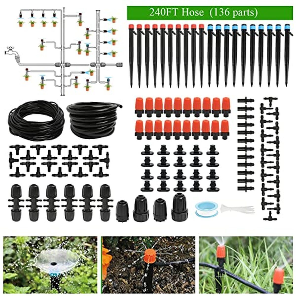 Test du kit d'irrigation automatique pour serre