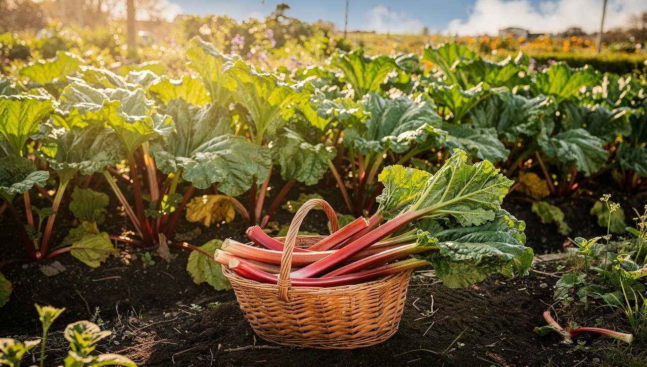 Quand et comment récolter la rhubarbe