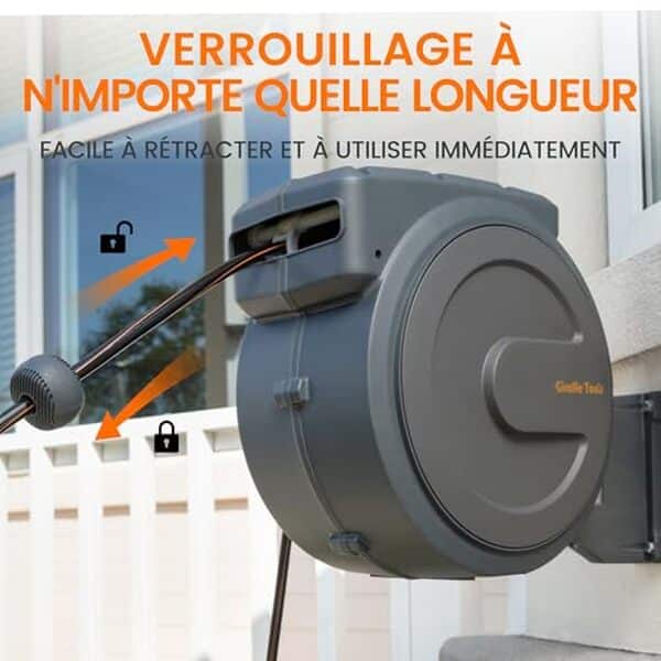 Découvrez notre test détaillé de l'enrouleur mural Giraffe Tools 35+2 m avec buse 7 en 1 : caractéristiques, avantages et performances pour vos travaux de jardinage.