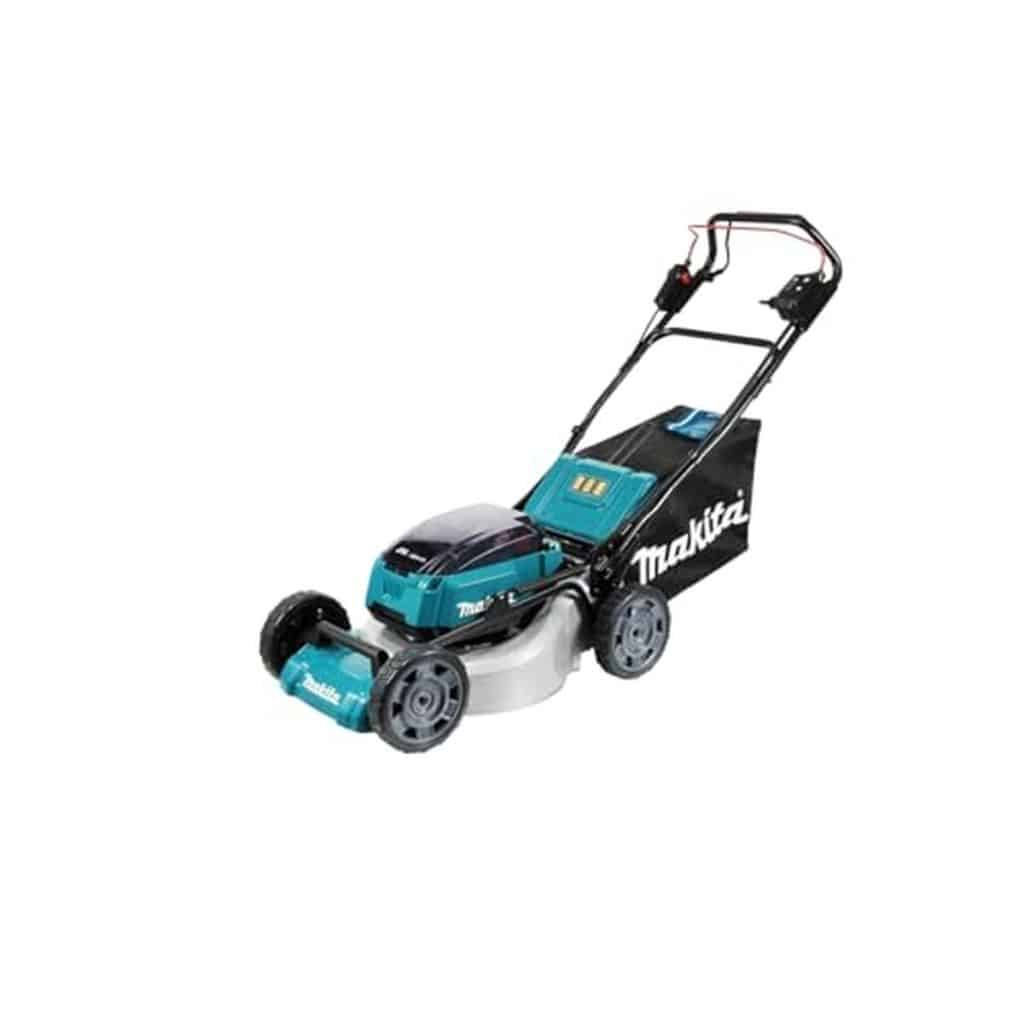 Test de la tondeuse auto-tractée Makita DLM462Z 36V, largeur 46 cm