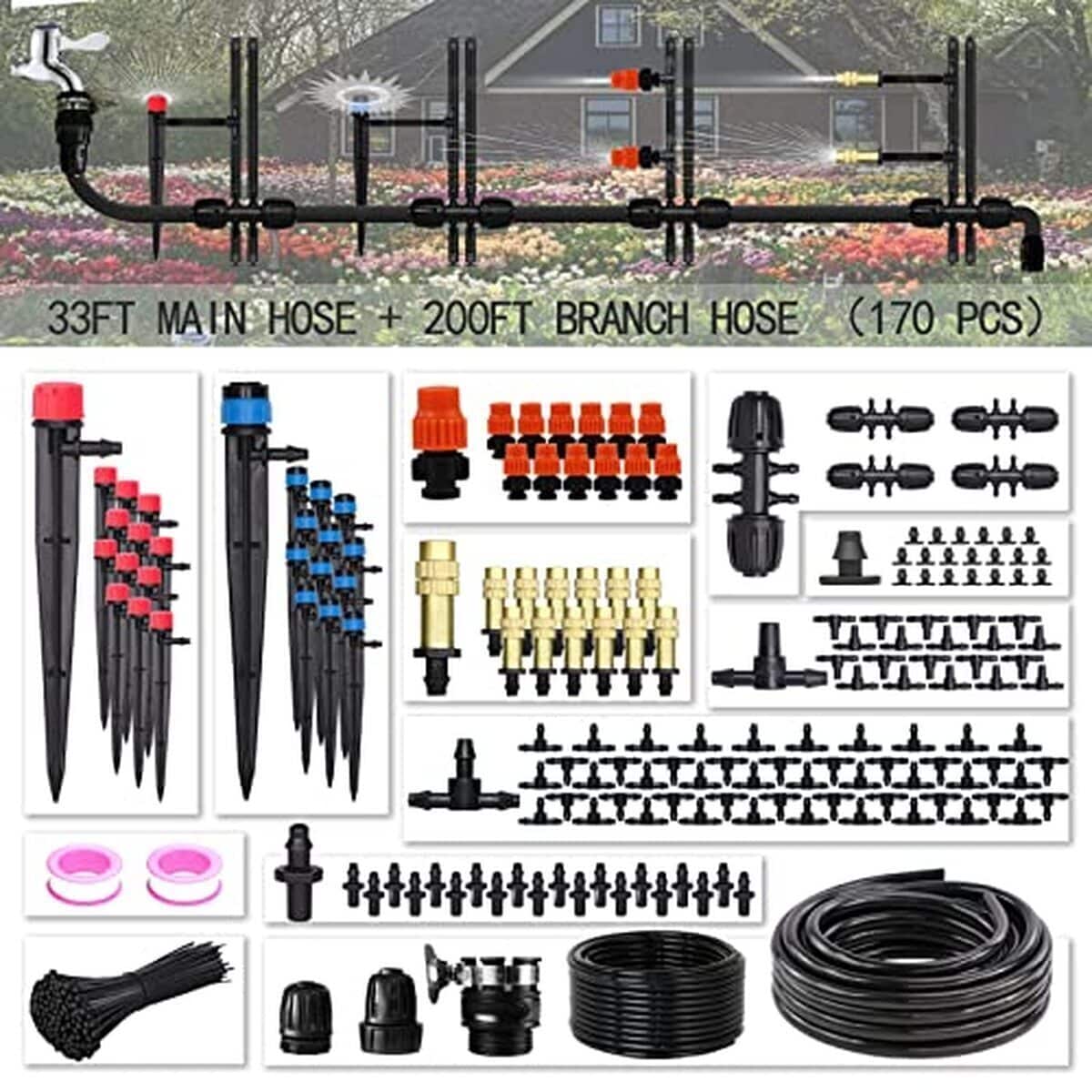 Test du kit d'irrigation automatique MUCIAKIE 70 m pour jardin et terrasse