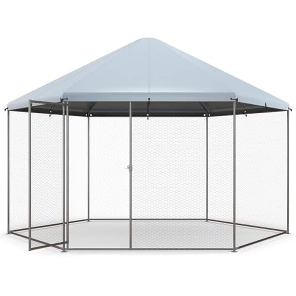 Test du poulailler métallique Goplus pour 8-15 volailles