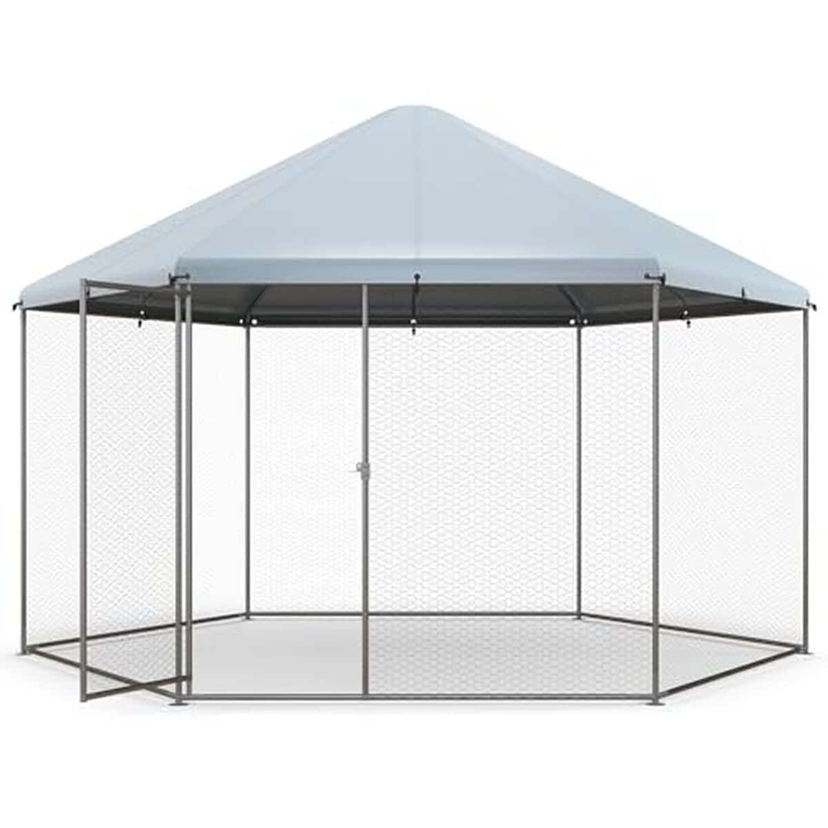 Test du poulailler métallique Goplus pour 8-15 volailles