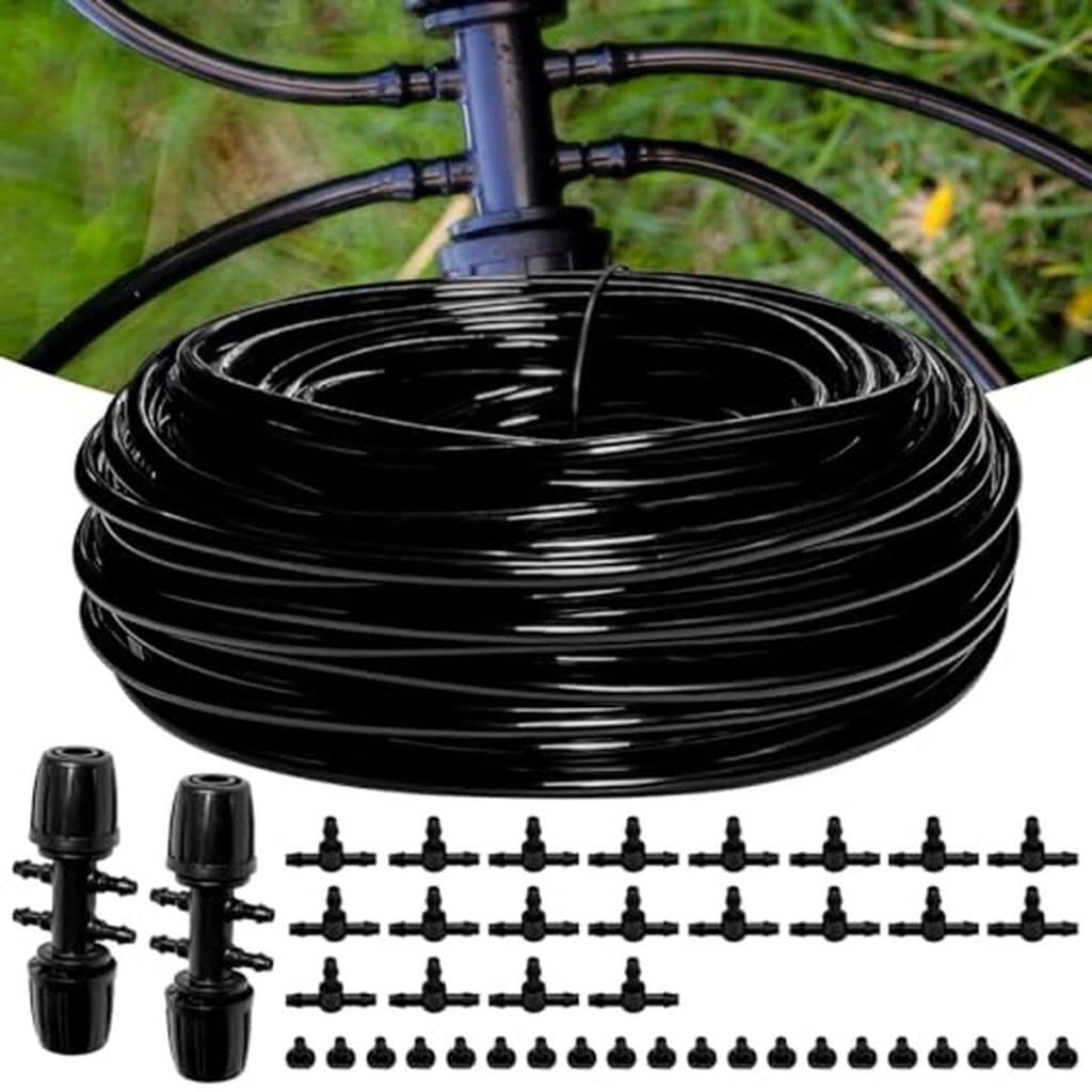 Test du tuyau d'irrigation goutte à goutte 30, 6 m : performance et accessoires inclus