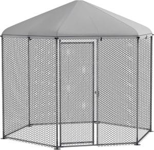 Test enclos poulailler PawHut hexagonal extérieur 5 m²